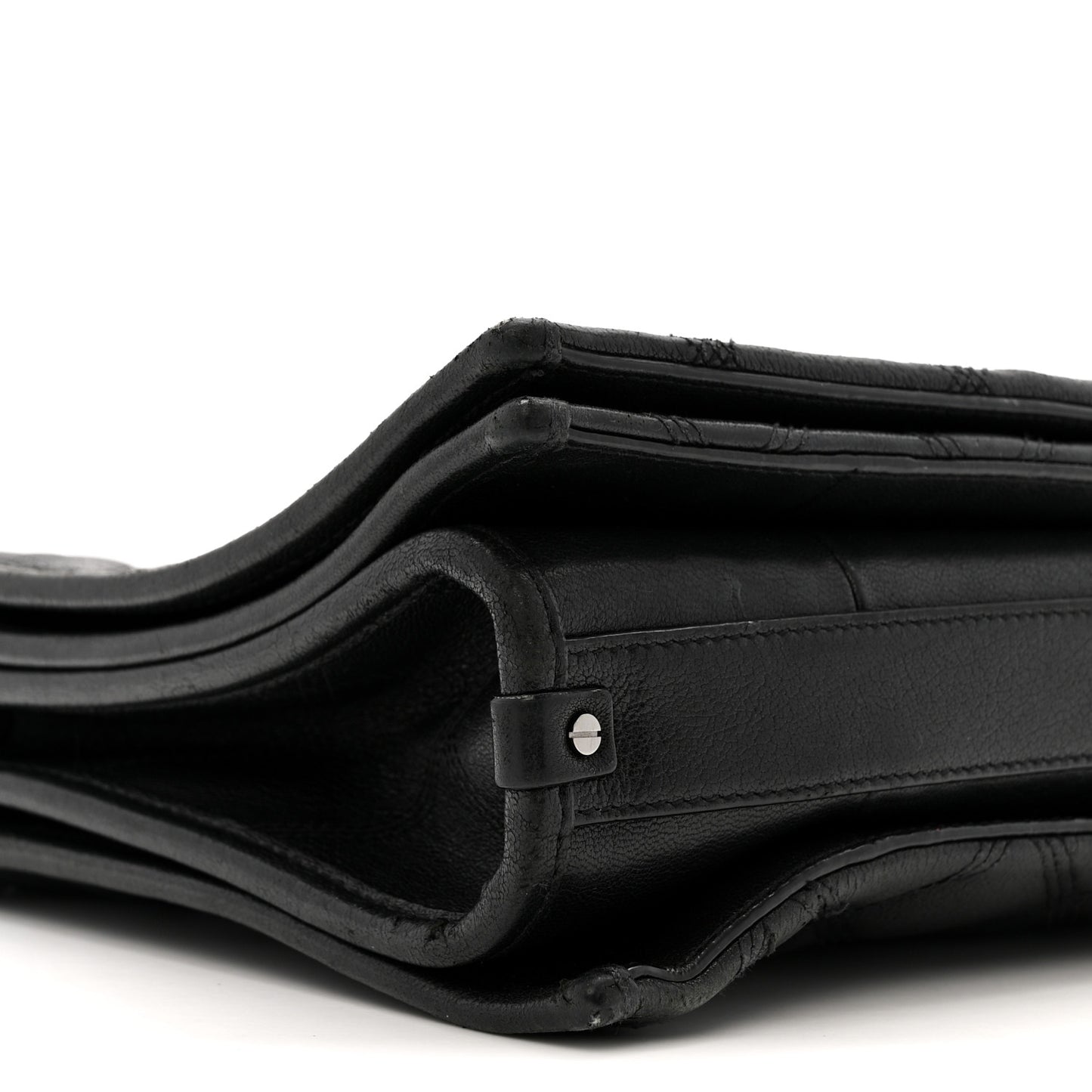 Lambskin Quilted Small Becky Chain Bag Black