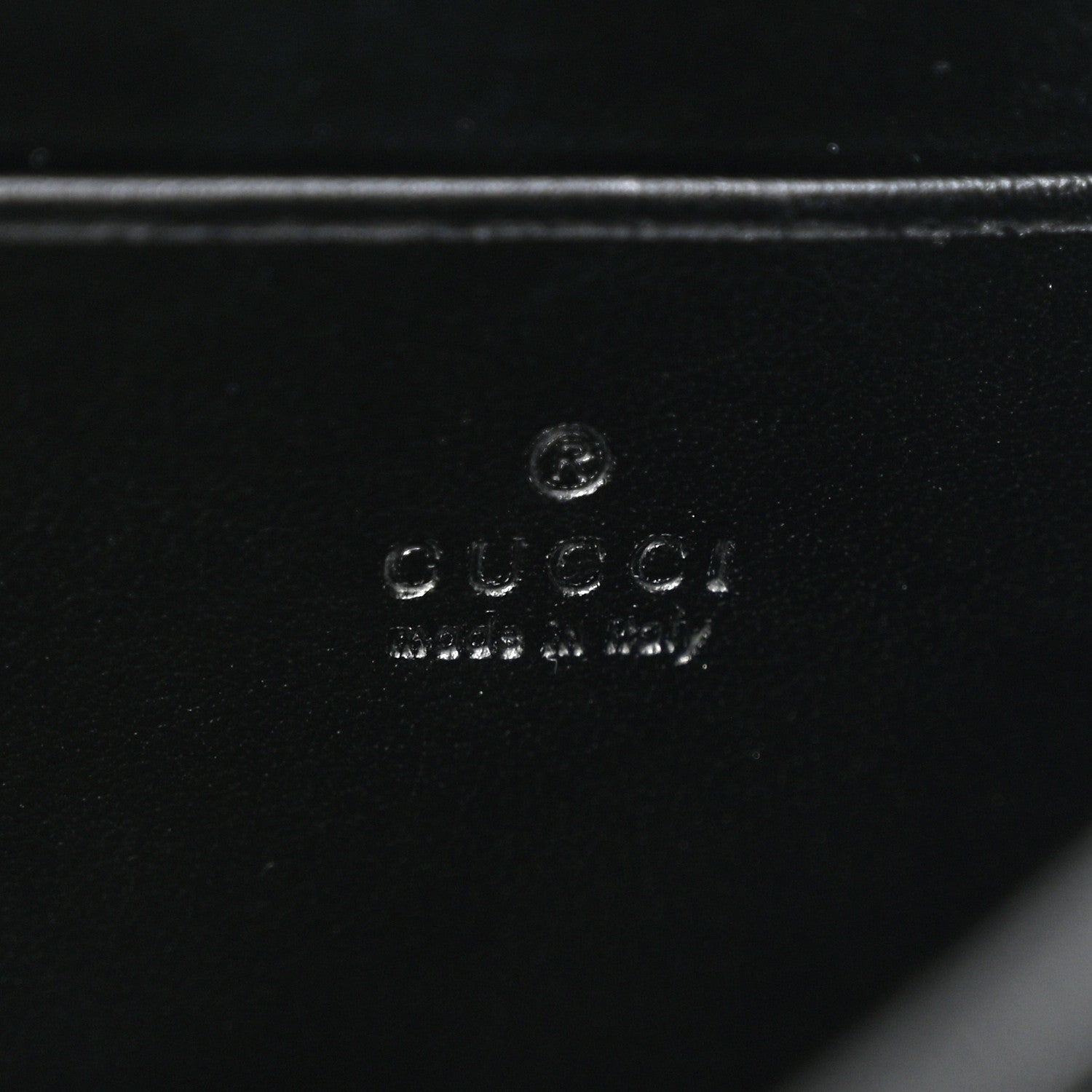 Gucci Calfskin Matelasse Aria GG Marmont Chain Wallet Black 7 of 12