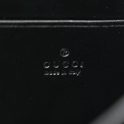 Gucci Calfskin Matelasse Aria GG Marmont Chain Wallet Black 7 of 12