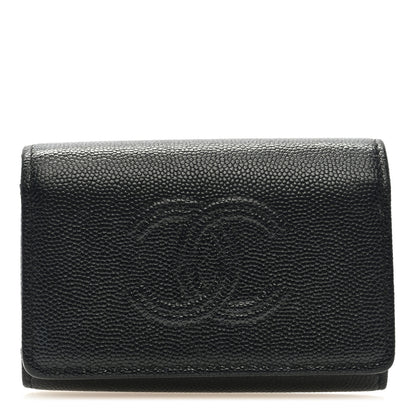 Chanel Caviar Timeless CC 4 Key Holder Case Black 1 of 7