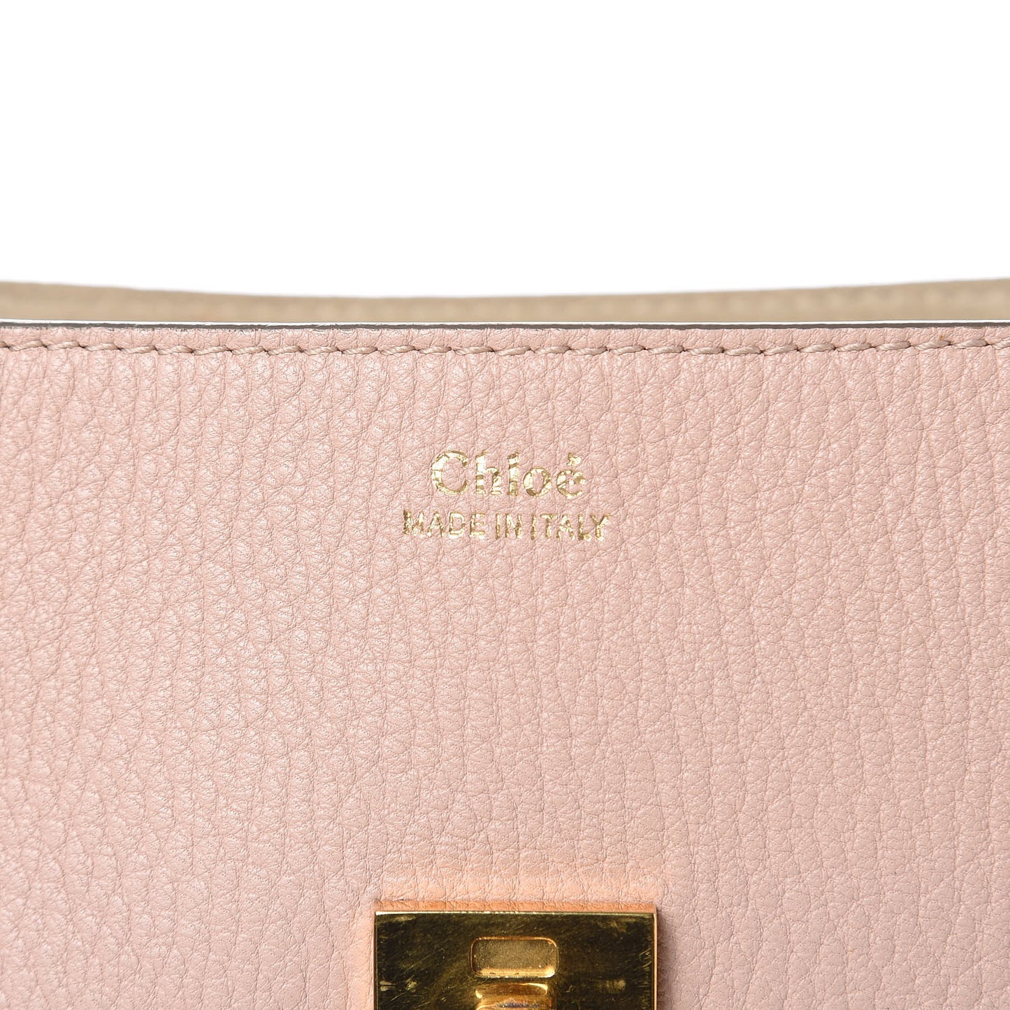 Grained Lambskin Mini Drew Shoulder Bag Cement Pink