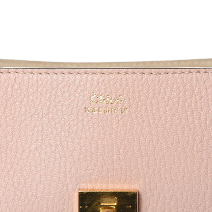 Chloe Grained Lambskin Mini Drew Shoulder Bag Cement Pink 6 of 13