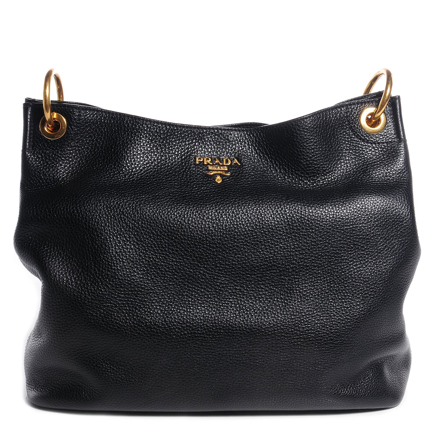 Vitello Daino Hobo Nero Black