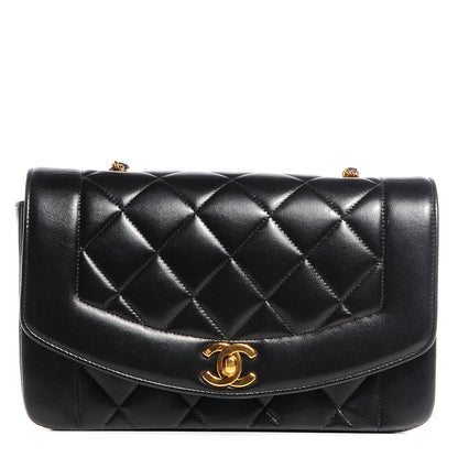 Chanel Lambskin Quilted Small Single Flap Black 1 of 9