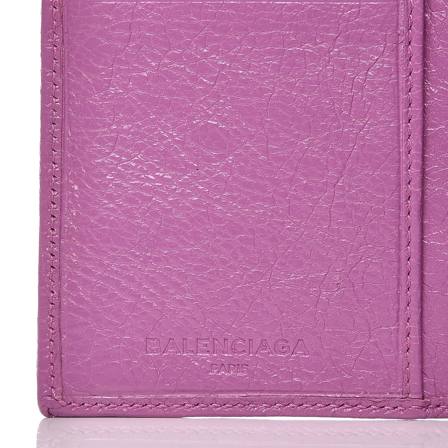 Agneau Classic Hardware Money Wallet Rose Berlingot
