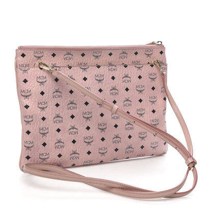 MCM Visetos Medium Crossbody Pouch Soft Pink 3 of 10
