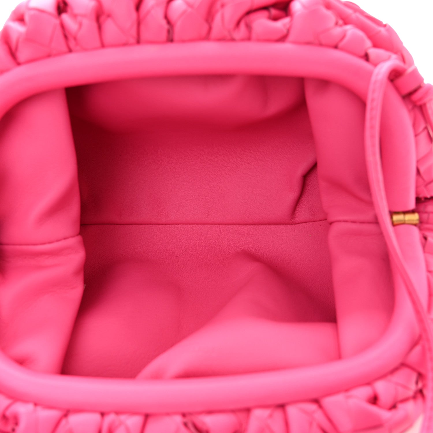 Bottega Veneta Nappa Intrecciato The Mini Pouch Rosa Shock 5 of 11