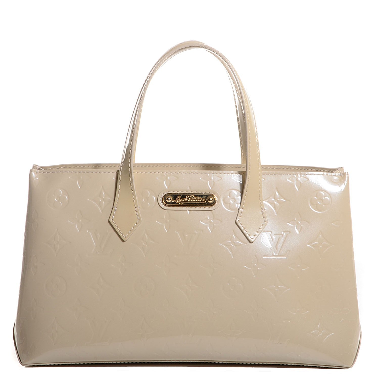 Louis Vuitton Vernis Wilshire PM Blanc Corail 1 of 7