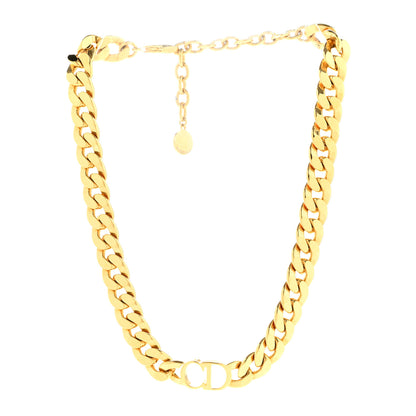 Christian Dior Metal Danseuse Etoile Chain Choker Necklace Gold 3 of 8