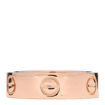 Cartier 18K Pink Gold 5.5mm LOVE Ring 54 6.75 3 of 4