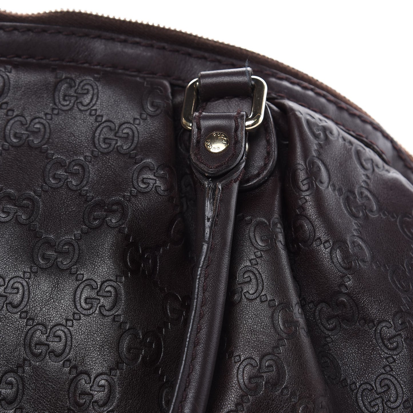 Guccissima Medium Sukey Boston Chocolate