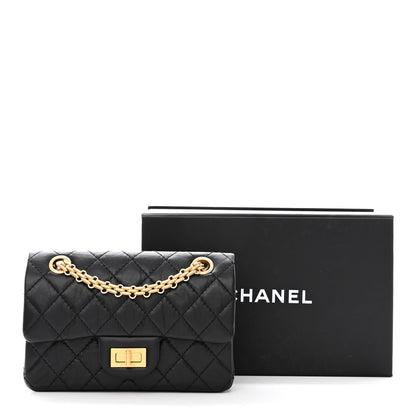 Chanel Aged Calfskin Quilted 2.55 Reissue Mini Flap Black 11 of 11