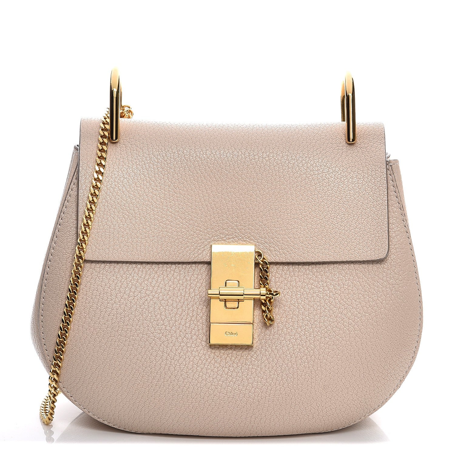 Chloe Grained Lambskin Drew Shoulder Bag Abstract White 1 of 7