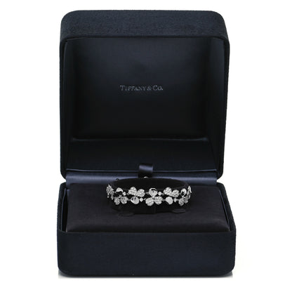 Tiffany Platinum Diamond Paper Flowers Cluster Bracelet 5 of 5