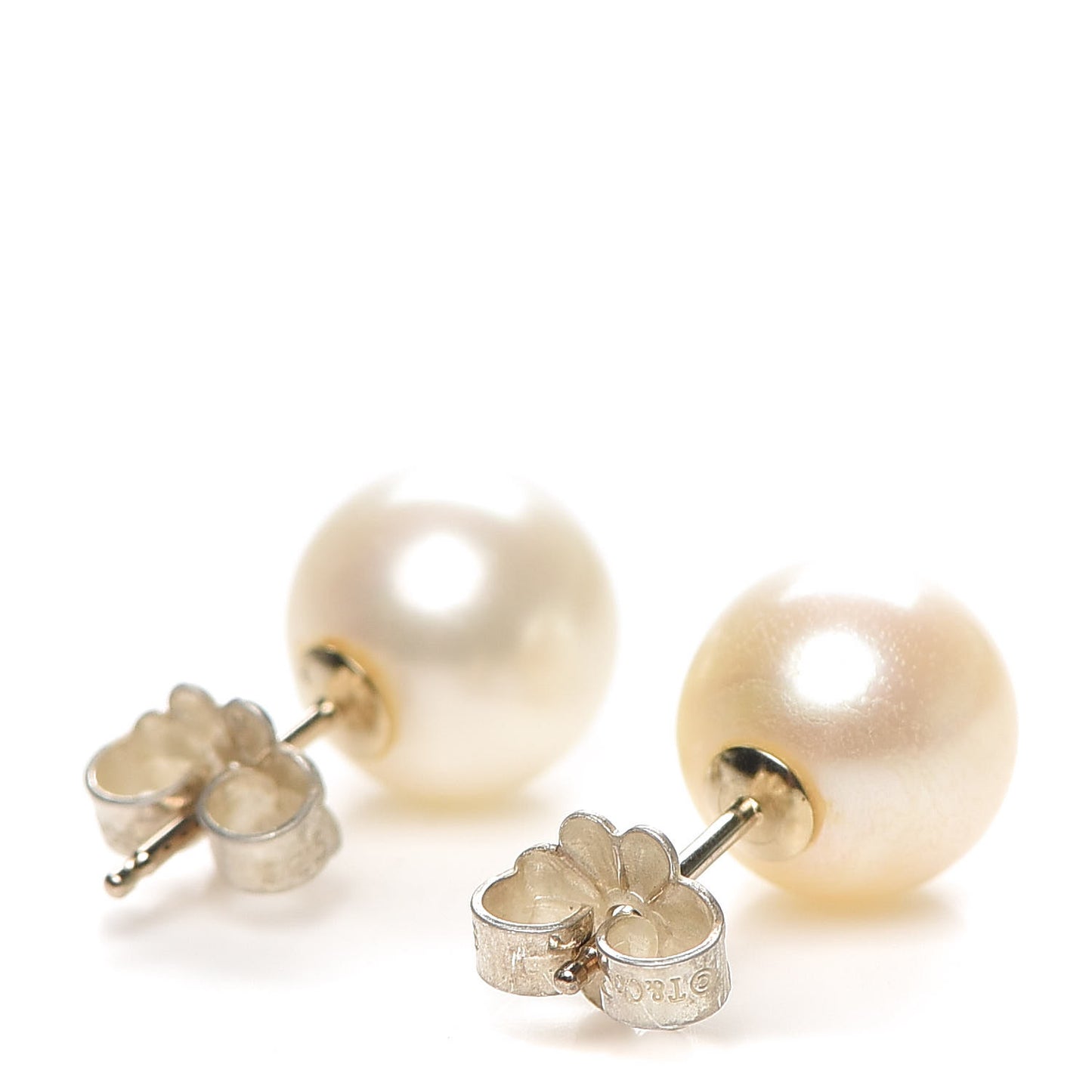 Sterling Silver Freshwater Pearl 8-9mm Ziegfeld Earrings