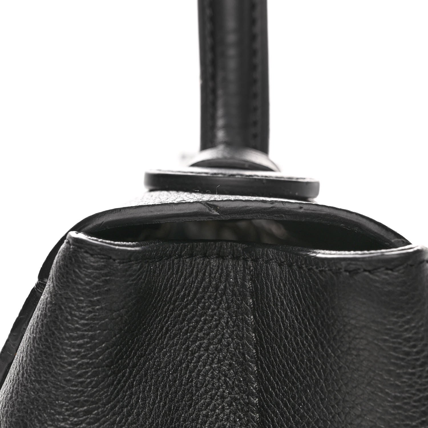 Louis Vuitton Calfskin Lockme MM Black 13 of 14