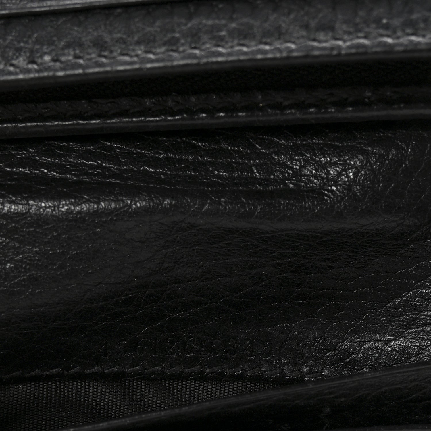 Gucci Pebbled Calfskin GG Marmont Card Case Black 13 of 14