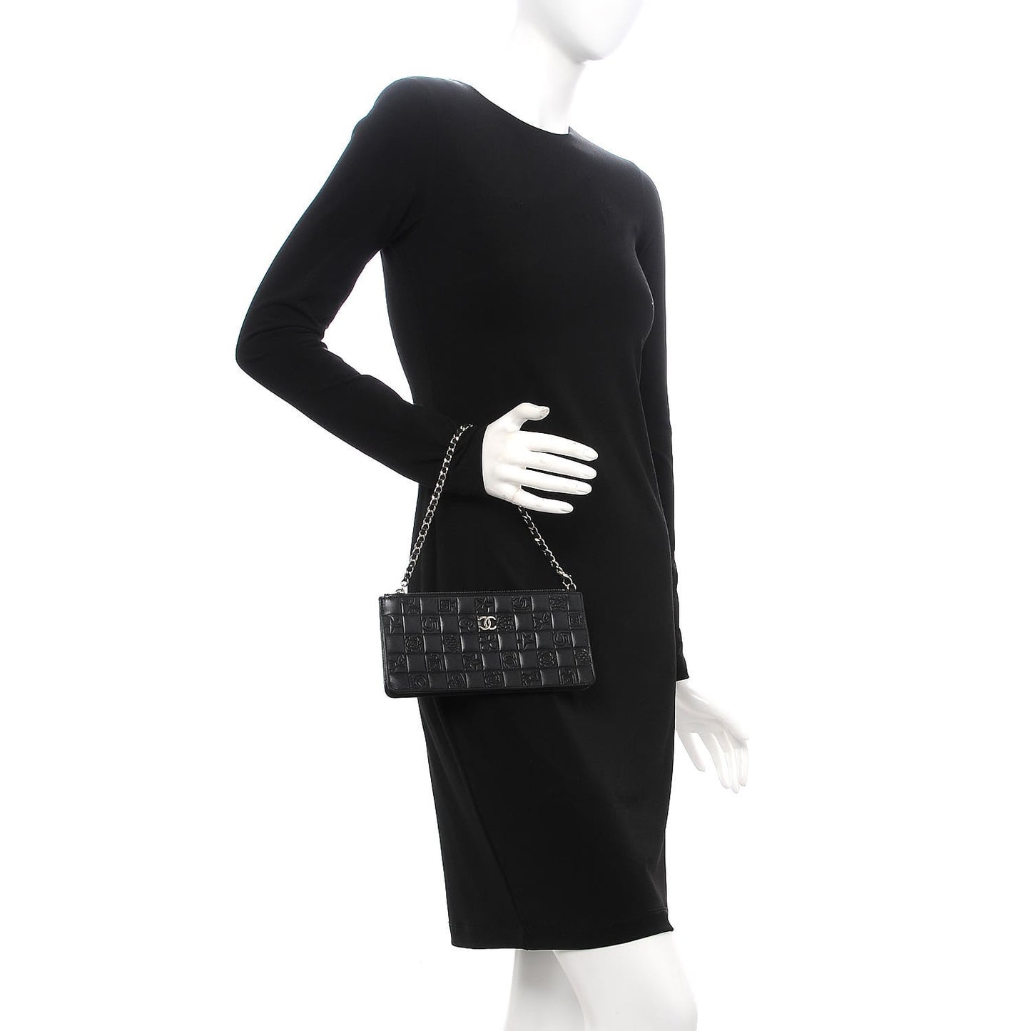 Lambskin Precious Symbols Pochette Black