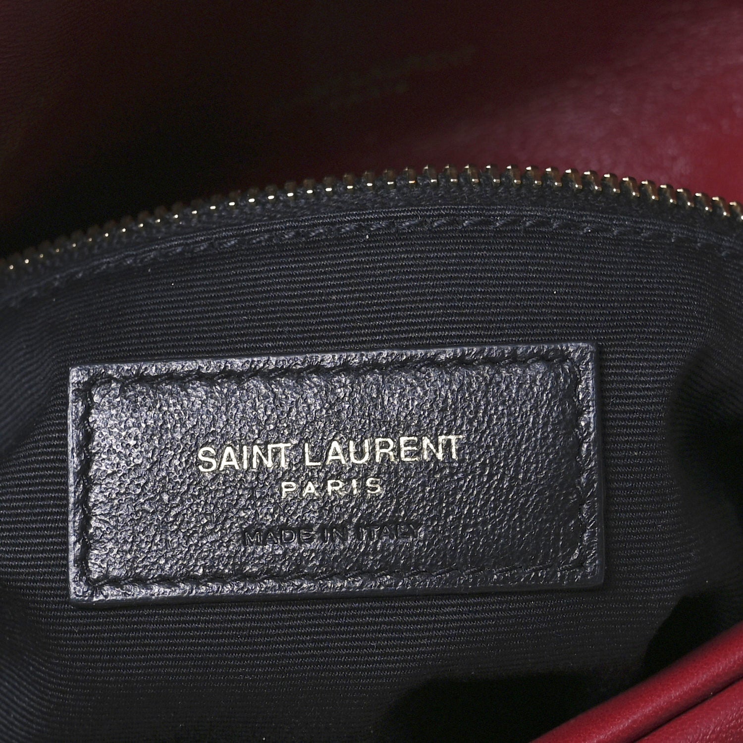 Saint Laurent Lambskin Quilted Small Loulou Puffer Monogram Chain Satchel Red 6 of 10