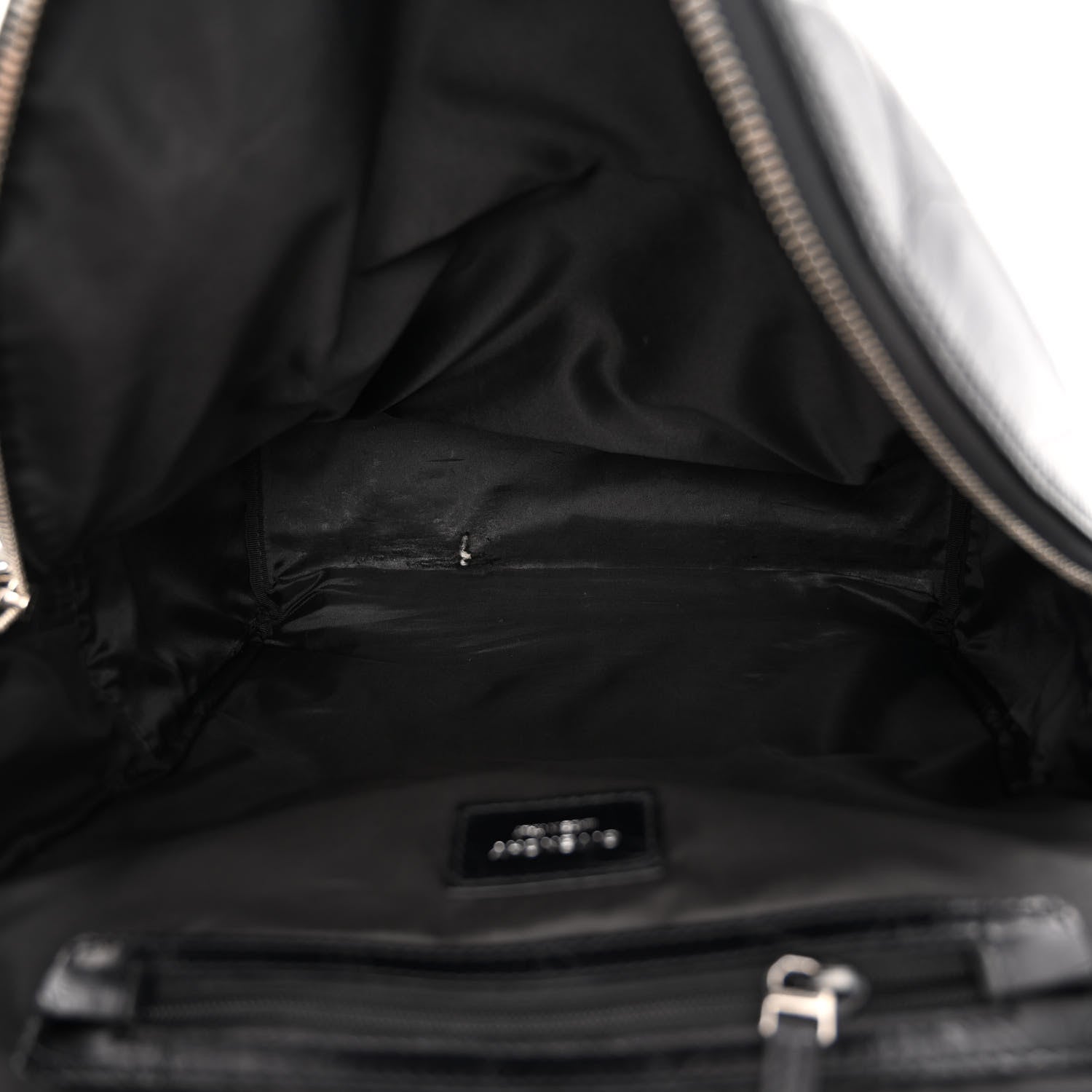 Givenchy Calfskin Crocodile Embossed Double U Backpack Black 5 of 10