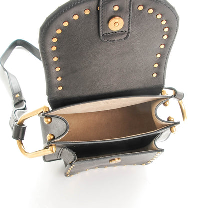 Chloe Calfskin Studded Mini Hudson Shoulder Bag Black 5 of 7