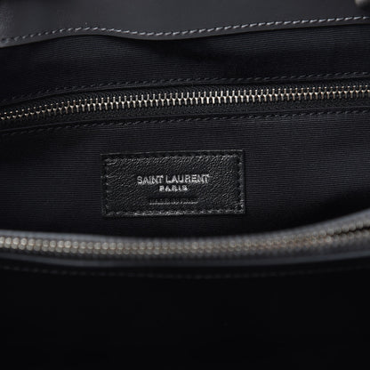 Saint Laurent Calfskin Y Quilted Monogram Large Loulou Shopper Storm 6 of 10