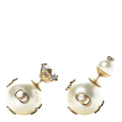 Christian Dior Pearl Mise En Dior Tribal Earrings Gold 1 of 5