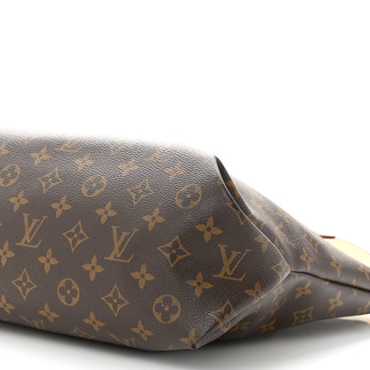 Louis Vuitton Monogram Flower Zipped Tote MM Beige 10 of 16