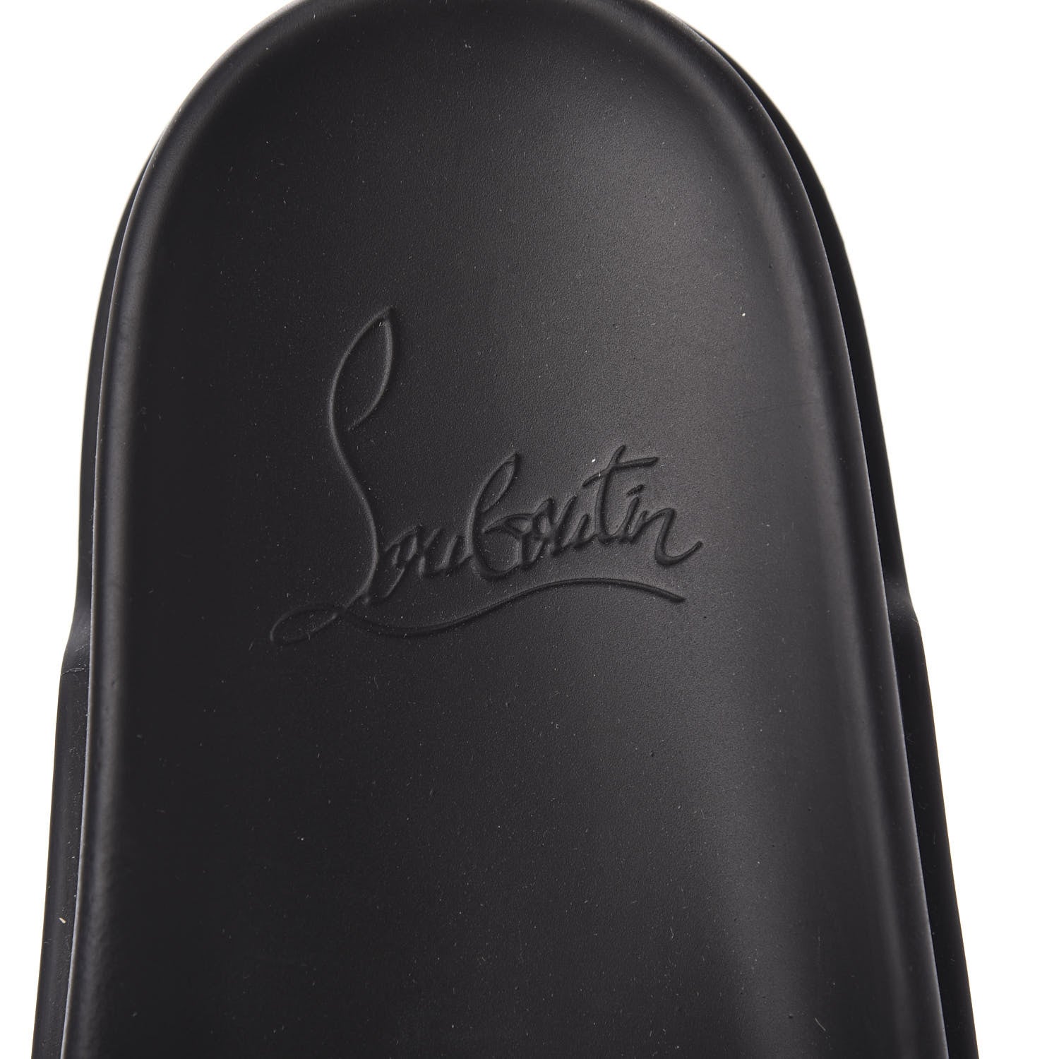 Christian Louboutin Suede Crystal Womens Dear Pool Platform Slide Sandals 43 Black 8 of 10