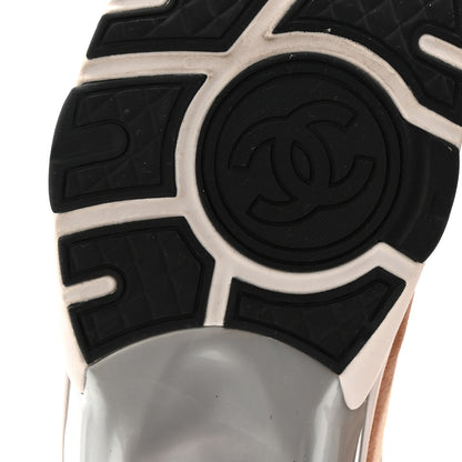 Chanel Suede Calfskin CC Sneakers 40 Brown Beige 7 of 9