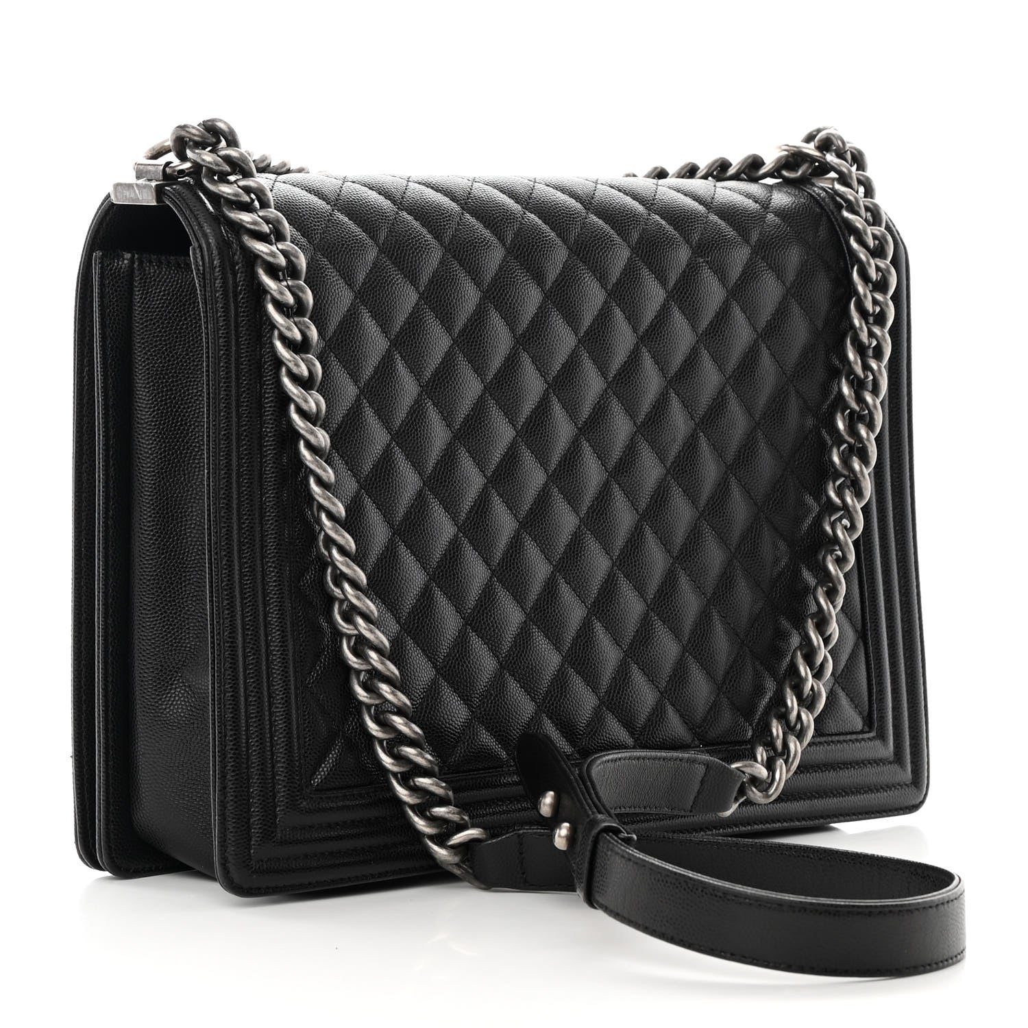 Chanel Caviar Quilted Large Boy Flap Black 3 of 14