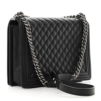 Chanel Caviar Quilted Large Boy Flap Black 3 of 14