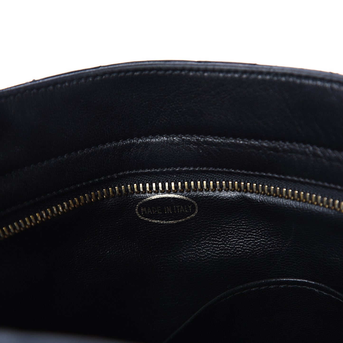 Lambskin Quilted Shoulder Bag Black