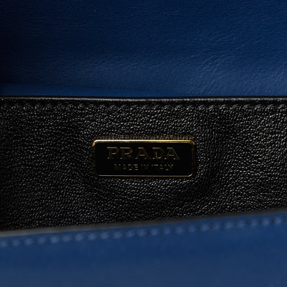Prada City Calf Saffiano Cahier Bag Bluette Black 8 of 9