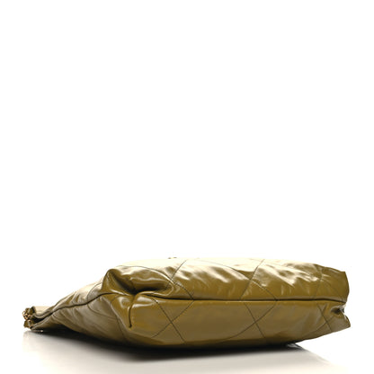 Chanel Shiny Calfskin Quilted Chanel 22 Green 5 of 12