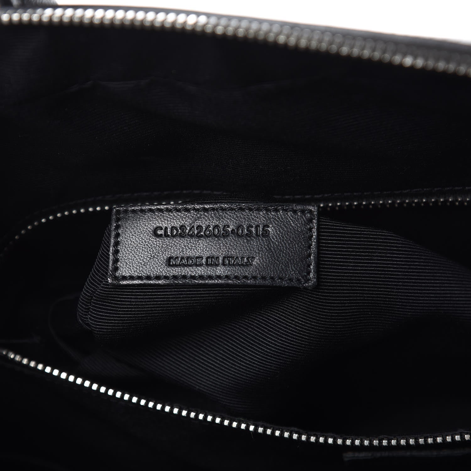 Saint Laurent Grain de Poudre Medium Museum Briefcase Coal 6 of 14