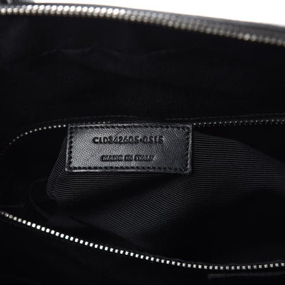 Saint Laurent Grain de Poudre Medium Museum Briefcase Coal 6 of 14