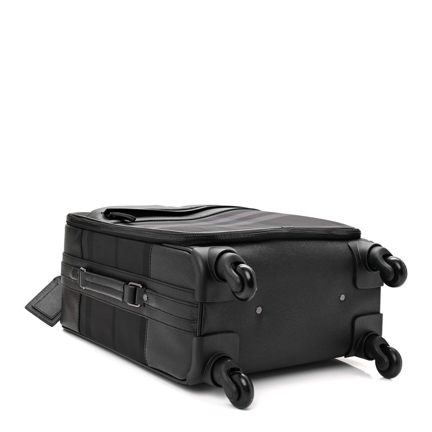 Burberry Smoked Check Carry-On Suitcase Black 3 of 10