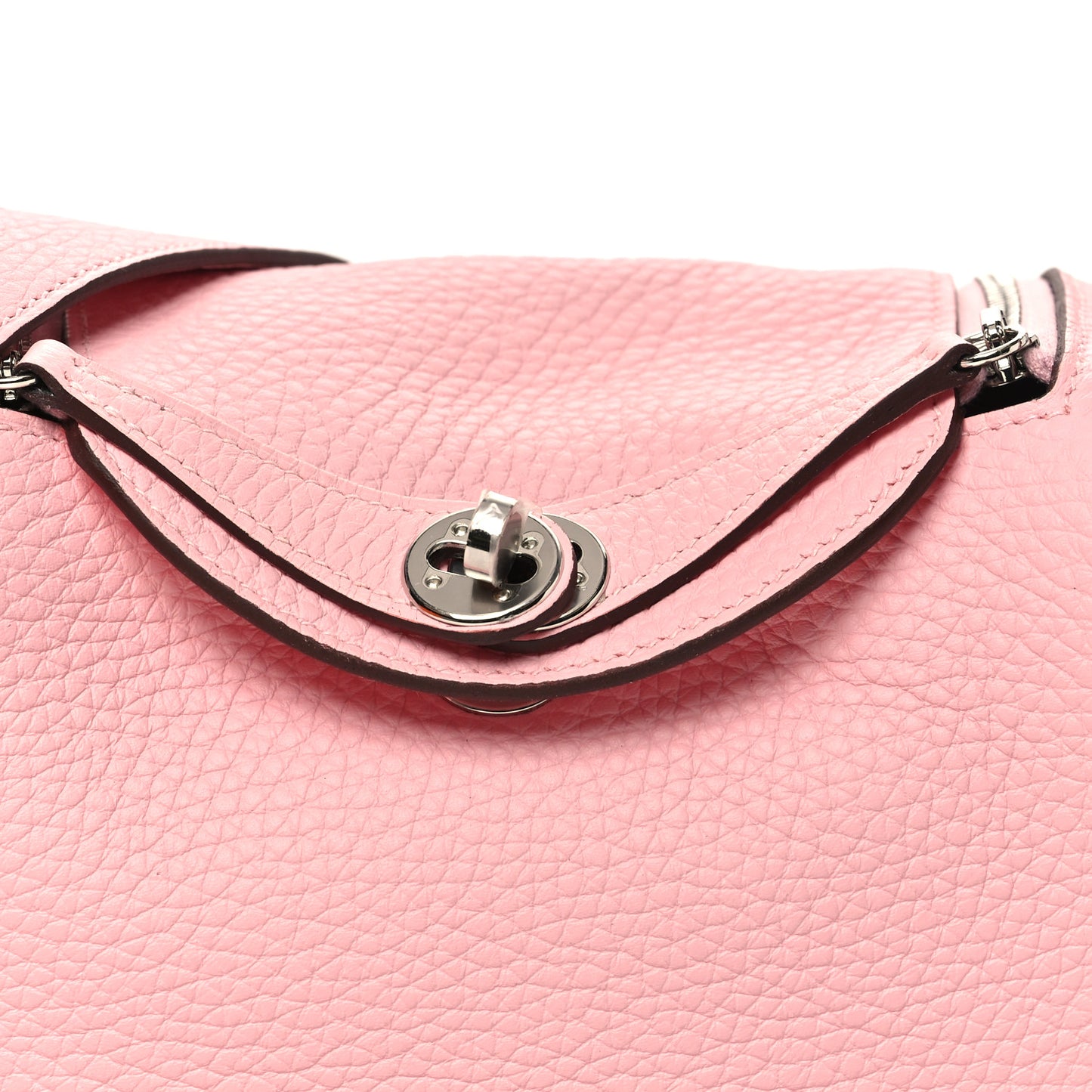 Taurillon Clemence Verso Mini Lindy 20 Rose Sakura Gris Perle