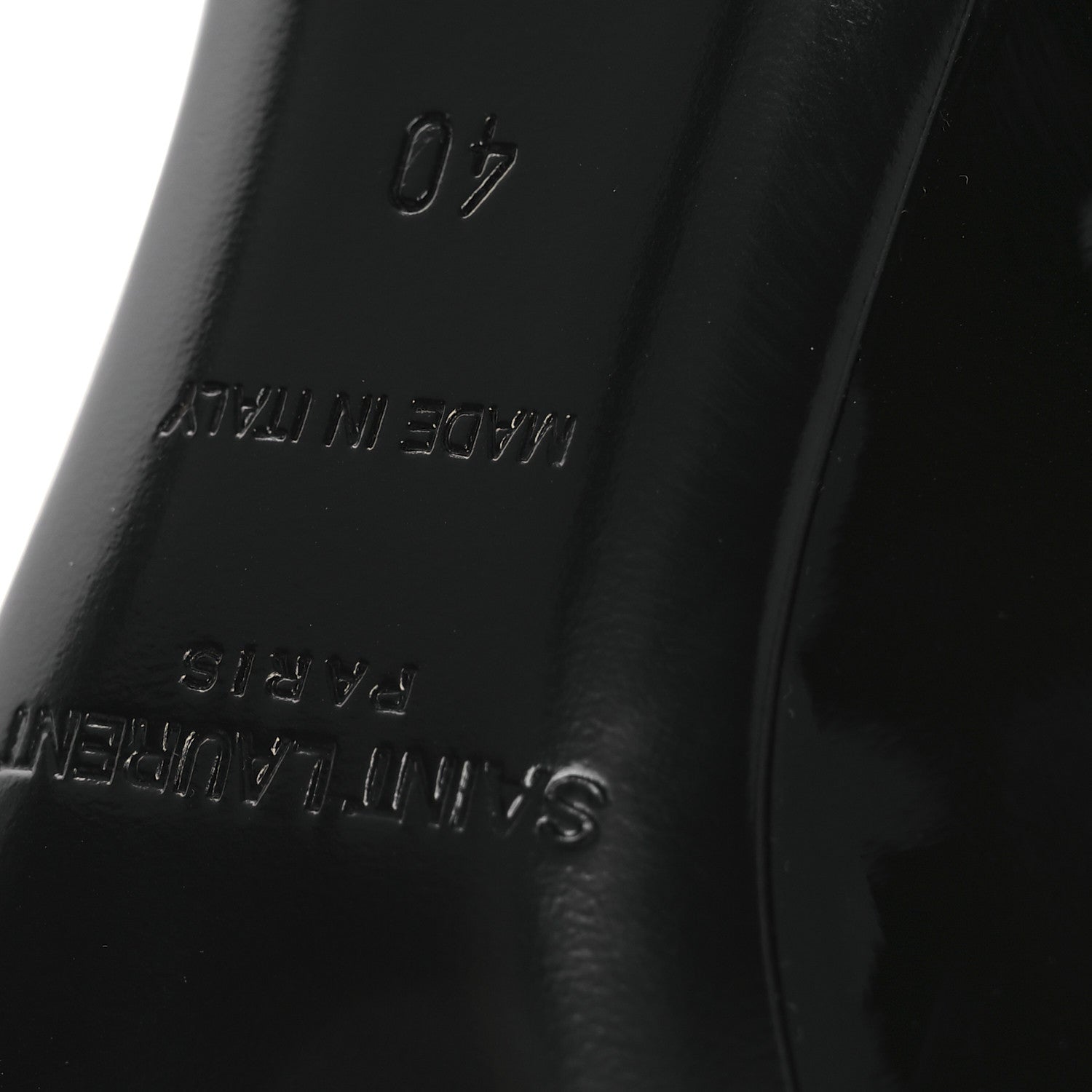 Saint Laurent Patent Calfskin Opyum 110 Pumps 40 Black 8 of 11
