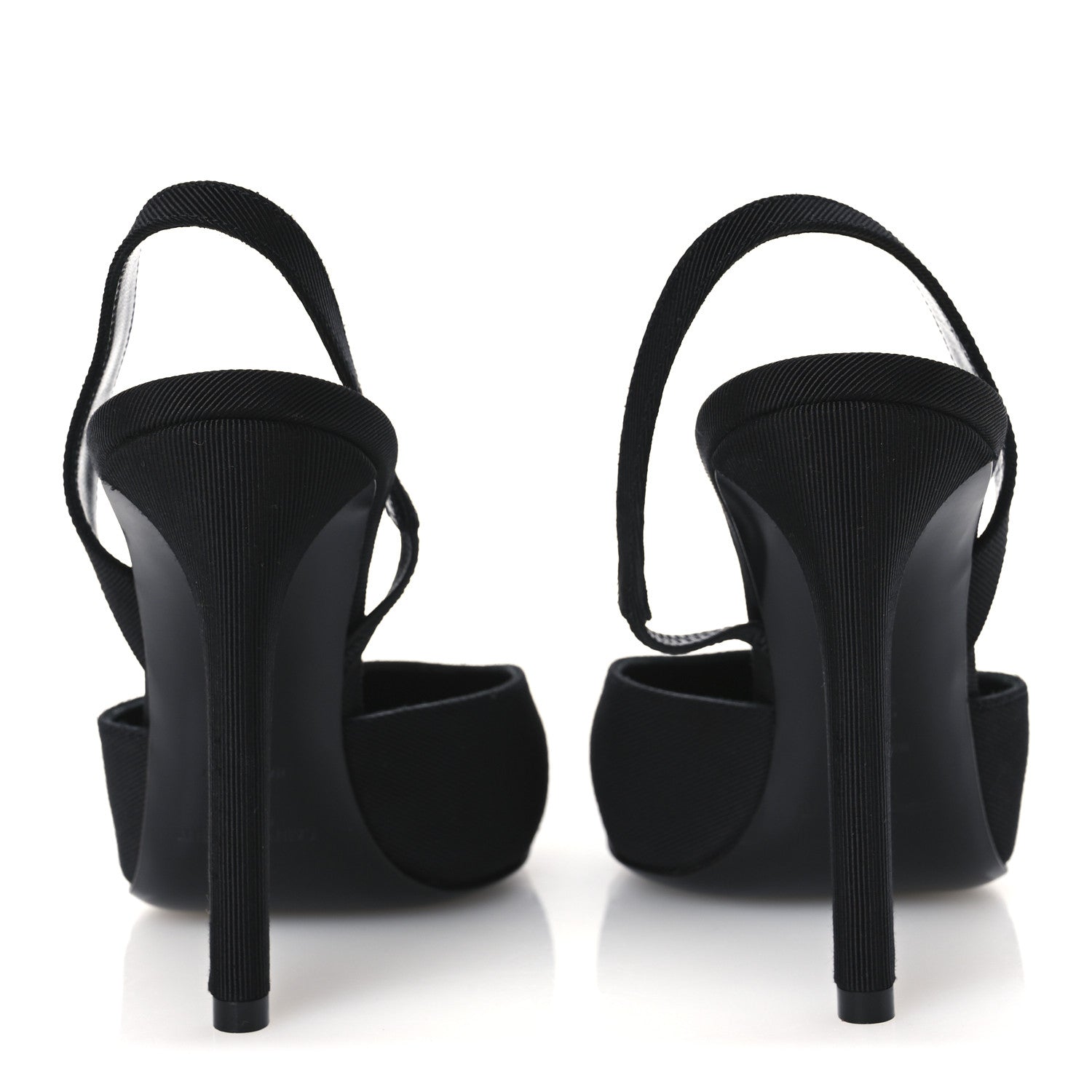 Saint Laurent Grosgrain Penelope Slingback Pump 37.5 Black 6 of 12