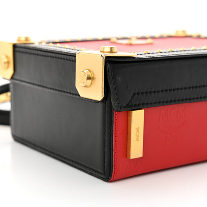 MCM Odeon Calfskin Small Berlin Crossbody Red 9 of 11