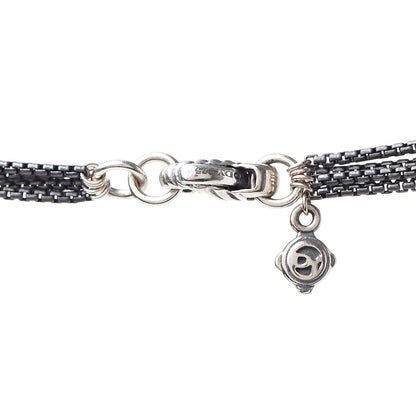 David Yurman Sterling Silver Diamond Freshwater Pearl Midnight Tassel Necklace 6 of 7