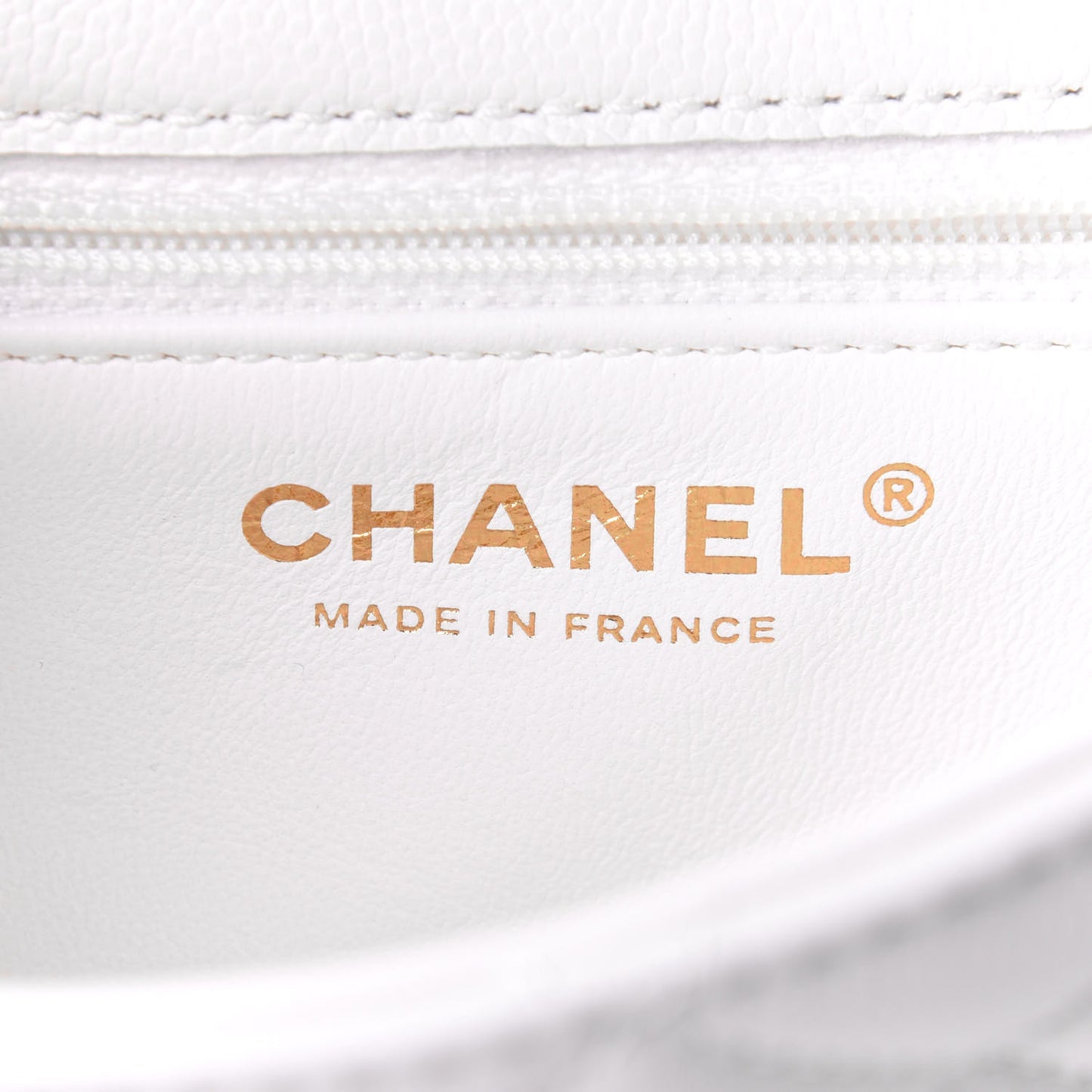 Caviar Quilted Mini Sweet Classic Flap White