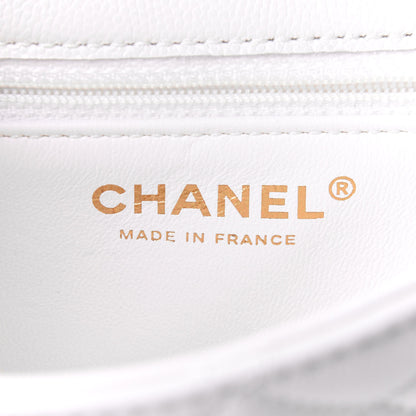 Chanel Caviar Quilted Mini Sweet Classic Flap White 5 of 9
