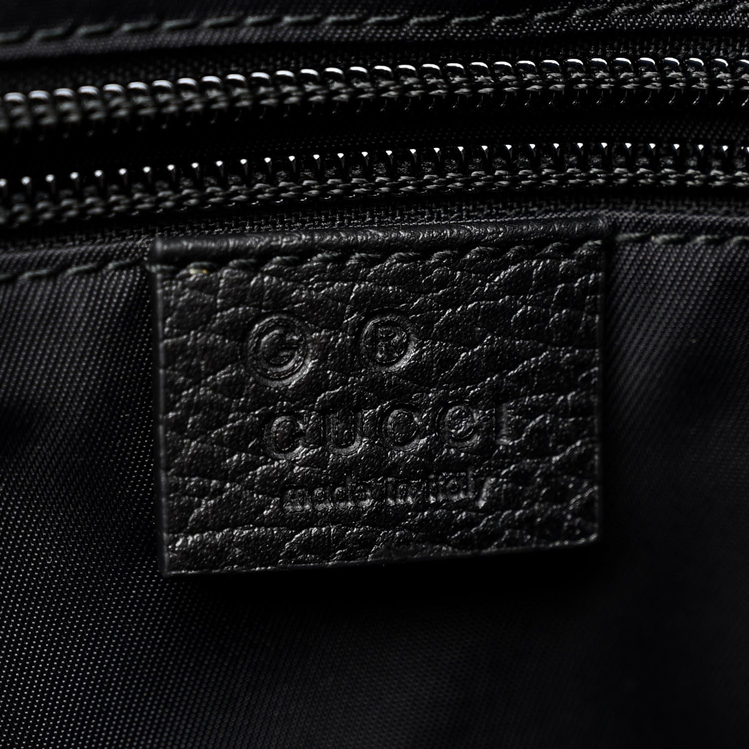 Gucci Nylon Monogram Tote Black 6 of 11