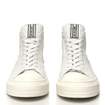 Christian Dior Calfskin Walk'n' Dior Star High Top Sneakers 42 White 2 of 11