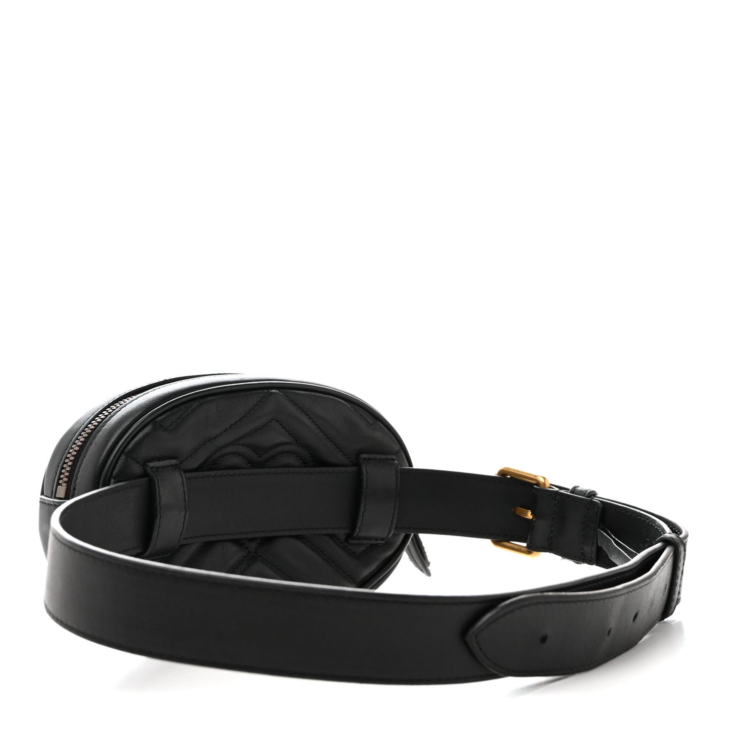 Calfskin Matelasse GG Marmont Belt Bag 85 34 Black