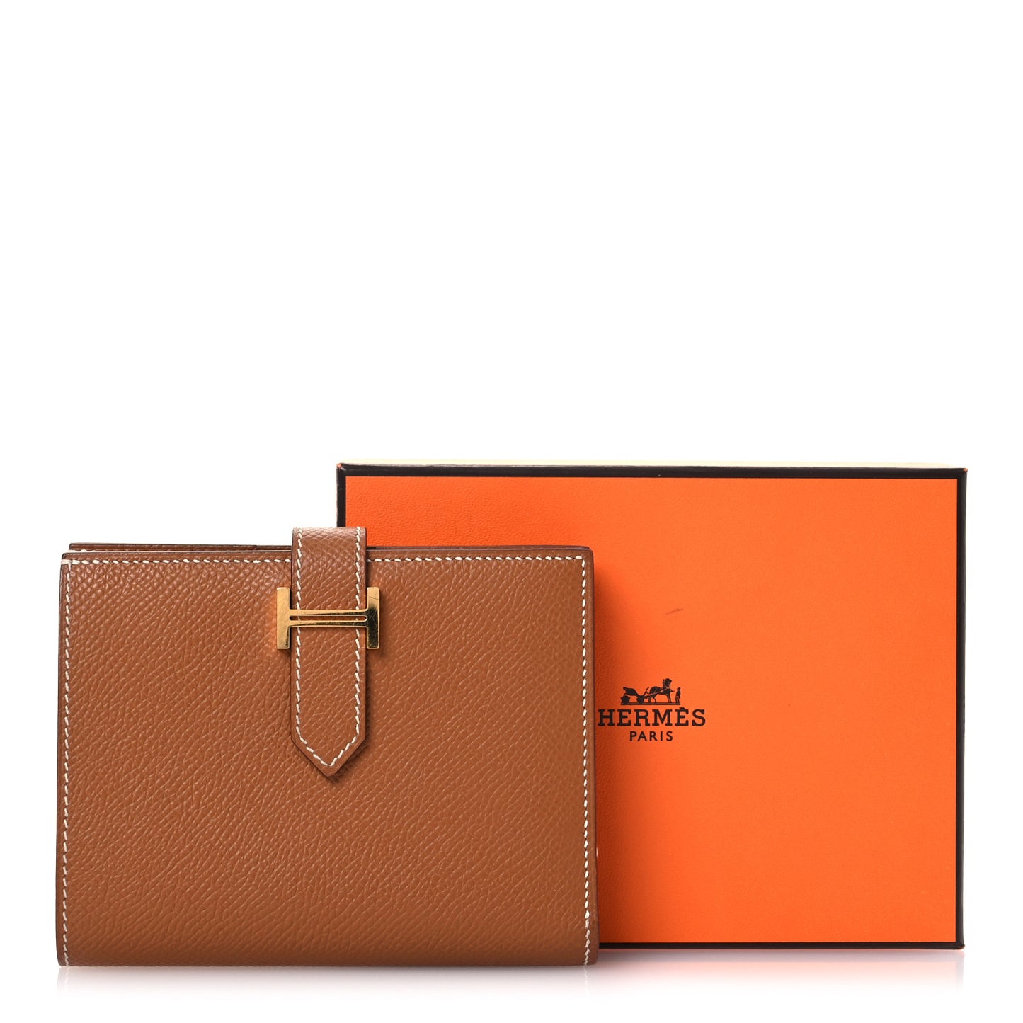 Epsom Bearn Compact Wallet Gold