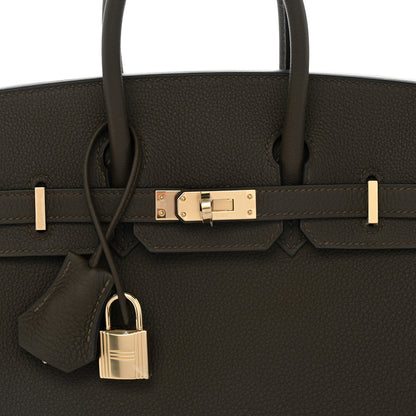 Hermes Togo Birkin 25 Vert Loden 7 of 10